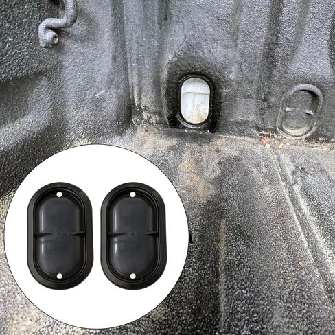 2Pcs Truck Bed Drain Plug Hole End Cap Plastic Cover Compatible with Toyota Tundra 2007-2021 2nd Gen Replace 47419-0C010 474190C010 in Kuwait
