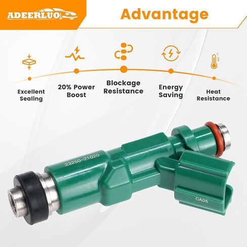 حاقن الوقود يناسب/تويوتا بريوس 2001-2009 صدى 2001-2005 ، ل/سليل xA xB 2004 2005 2006 1.5L L4 OE 23250-21020 23209-21020 FJ343 842-12234 158-0559 4 قطعة in Kuwait