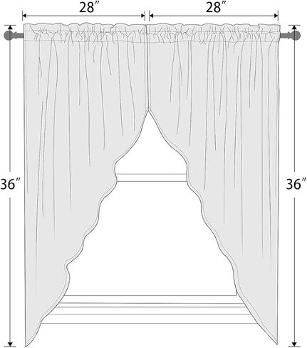 AAtter Red Kitchen Valance Curtain for Window Black Gothic Ombre Modern Dark Goth Abstract Small Short Swag Topper Bathroom Living Room Bedroom Rod Pocket Drapes Fabric 1 Pair, 28" W x 36" L, Anime in Kuwait