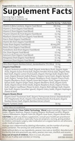 Garden of Life Vegan Collagen Builder - Organic Plant Collagen Beauty Booster - Silica & Biotin for Hair, Skin, Nails and Joint Support – No Added Sugar, 60 Tablets, mykind Organics Supplements in Saudi Arabia