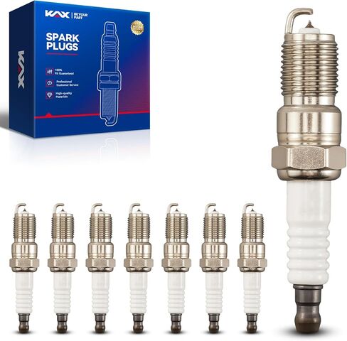 KAX بلاتينيوم شمعات الإشعال 8 عبوات متوافقة مع سيلفرادو 1500، تاهو، سييرا 1500، سيلفرادو 2500 HD، سوبربان 1500، إكسبريس 2500، إسكيب، إكسبريس 3500، يوكون، كورفيت in Kuwait