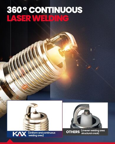 KAX بلاتينيوم شمعات الإشعال 8 عبوات متوافقة مع سيلفرادو 1500، تاهو، سييرا 1500، سيلفرادو 2500 HD، سوبربان 1500، إكسبريس 2500، إسكيب، إكسبريس 3500، يوكون، كورفيت in Kuwait