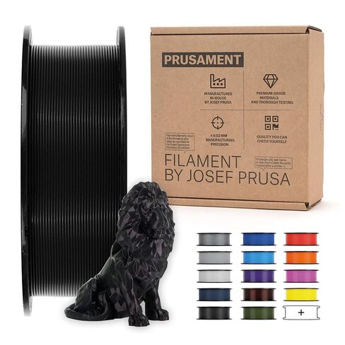 Prusament PLA Jet Black 1kg Spool (2.2 lbs), Filament 1.75mm, Diameter Tolerance +/- 0.02mm in Kuwait