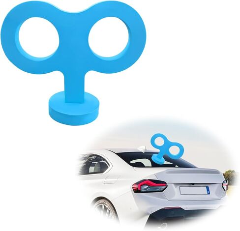 Car Wind Up Key Sticker, Funny 3D Sticker Wind Up Rolling Key for Car Back and Roof Decoration, Cute Turn Key Clockwork Auto Exterior Stickers, Universal Car Accessories (Black) in Saudi Arabia