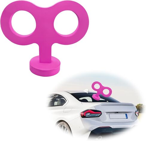 Car Wind Up Key Sticker, Funny 3D Sticker Wind Up Rolling Key for Car Back and Roof Decoration, Cute Turn Key Clockwork Auto Exterior Stickers, Universal Car Accessories (Black) in Saudi Arabia