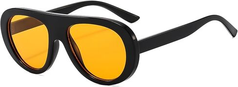 نظارات شمسية Onrtry Retro Aviator للنساء أنيقة من السبعينيات، نظارات شمسية كلاسيكية للحماية من الأشعة فوق البنفسجية in Kuwait