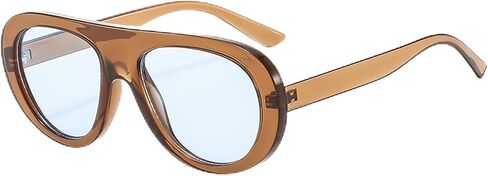 نظارات شمسية Onrtry Retro Aviator للنساء أنيقة من السبعينيات، نظارات شمسية كلاسيكية للحماية من الأشعة فوق البنفسجية in Kuwait