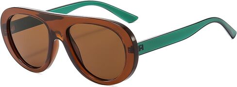 نظارات شمسية Onrtry Retro Aviator للنساء أنيقة من السبعينيات، نظارات شمسية كلاسيكية للحماية من الأشعة فوق البنفسجية in Kuwait