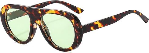 نظارات شمسية Onrtry Retro Aviator للنساء أنيقة من السبعينيات، نظارات شمسية كلاسيكية للحماية من الأشعة فوق البنفسجية in Kuwait