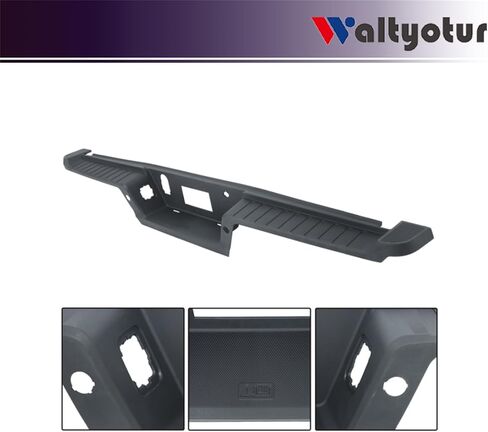 Rear Bumper Top Step Pad Cover Black with Tow with Park Assist Sensor Holes Replacement for F-150 2021 2022 2023 Replacement for ML3Z17B807DB in Saudi Arabia