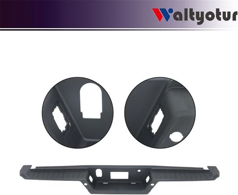 Rear Bumper Top Step Pad Cover Black with Tow with Park Assist Sensor Holes Replacement for F-150 2021 2022 2023 Replacement for ML3Z17B807DB in Saudi Arabia