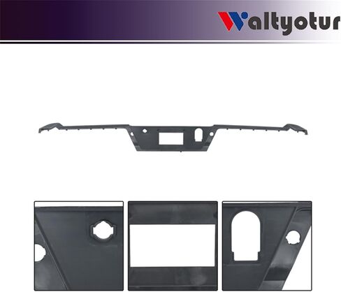 Rear Bumper Top Step Pad Cover Black with Tow with Park Assist Sensor Holes Replacement for F-150 2021 2022 2023 Replacement for ML3Z17B807DB in Saudi Arabia