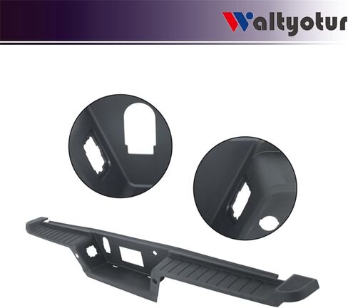 Rear Bumper Top Step Pad Cover Black with Tow with Park Assist Sensor Holes Replacement for F-150 2021 2022 2023 Replacement for ML3Z17B807DB in Saudi Arabia
