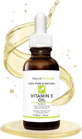 Vitamin E Oil - 100% Pure & Natural, 42,900 IU. Repair Dry, Damaged Skin from Surgery & Acne, Age Spots & Wrinkles. Boost Collagen for Moisturized, Youthful-looking Skin. d-alpha tocopherol in Saudi Arabia