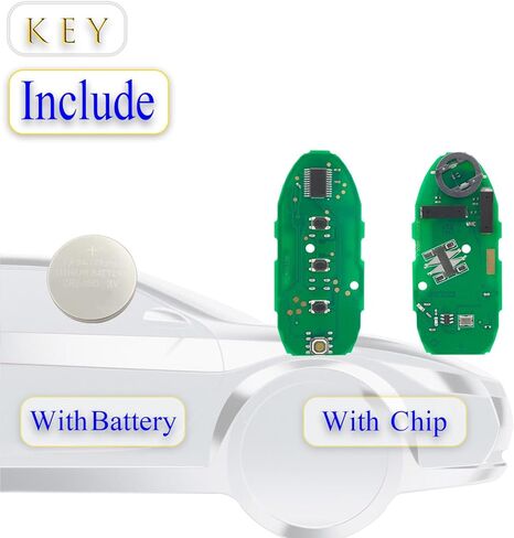 Key fob Replacement fits for Nissan Altima 2016-2018 Smart Car Keyless Entry KR5S180144014 285E3-9HS4A 433.92MHZ 4A in Kuwait