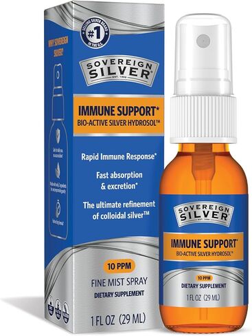 Sovereign Silver Bio-Active Silver Hydrosol for Immune Support - 10 ppm, 2oz (59mL) - Fine Mist Spray in Kuwait