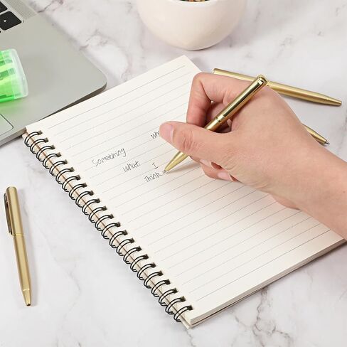 100 Pcs Small Ballpoint Pen 4 Inch Short Mini Gold Pens Bulk 1 mm Tiny Black Ink Ballpoint Smooth Writing Tool and Gift for Notebook Pockets Signature Notepads Business Office in Kuwait