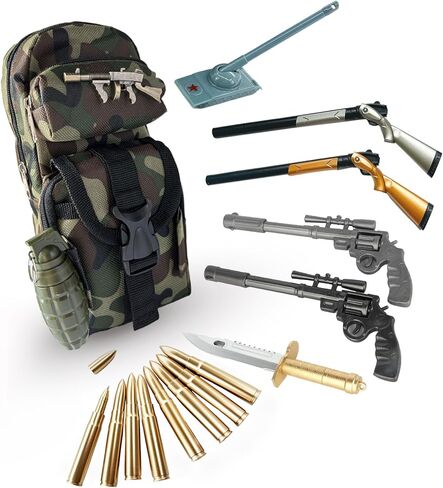 16 قطعة من أقلام القرطاسية الإبداعية بأشكال مختلفة مع مقلمة مبتكرة على شكل مسدس، أقلام هلامية، أقلام حبر جاف للمدرسة والمكتب، أقلام ملونة للأولاد والبنات in Kuwait