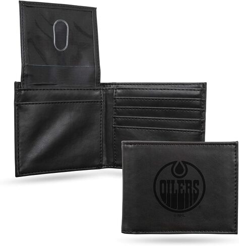 Rico Industries Laser Engraved Billfold Wallet, San Jose Sharks, 3.5 x 4.25-" in Saudi Arabia