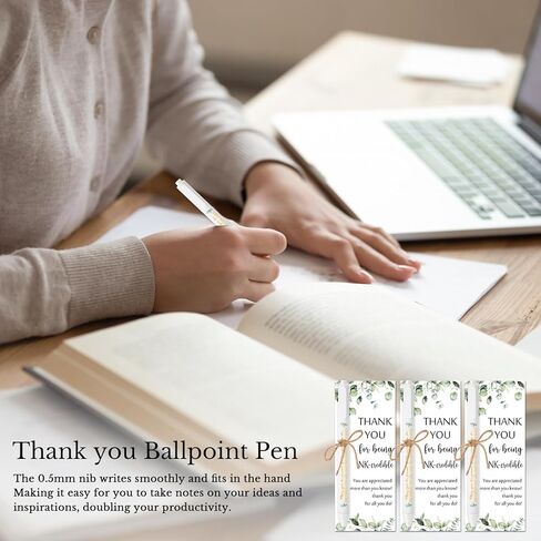 Fulmoon 50 Set Employee Appreciation Gifts Bulk Thank You Office Social Worker Gift Inspirational Ballpoint Pens with Cards Group Gifts for Coworkers Team Staff Teacher Assistant Nurse in Saudi Arabia