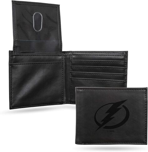 Rico Industries Laser Engraved Billfold Wallet, San Jose Sharks, 3.5 x 4.25-" in Saudi Arabia