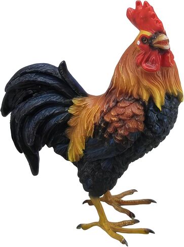 ICE Armor 5.5" H Brown Rooster Figurine Statue Sculpture Ornament Decor for Housewarming, Holidays, Christmas for Men/Women in Saudi Arabia