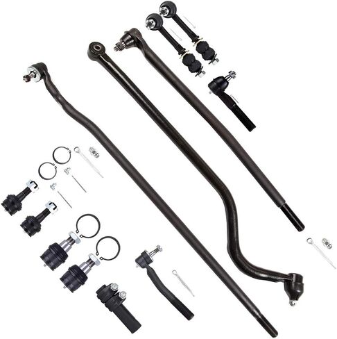 SCITOO 12PC Front Suspension Kit for Dodge Ram 2500 for Dodge Ram 3500 Lower Ball Joints Front Sway Bar End Links Front Track Bar Upper Ball Joints Inner Tie Rod Ends Outer Tie Rod Ends Auto Parts in Saudi Arabia