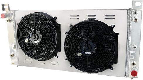 ALLOYWORKS 4 صف جميع مشعاع الألومنيوم + مروحة الكفن + مرحل لـ 1999-2014 شيفروليه سيلفرادو/جي إم سي سييرا/هامر H2 in Saudi Arabia