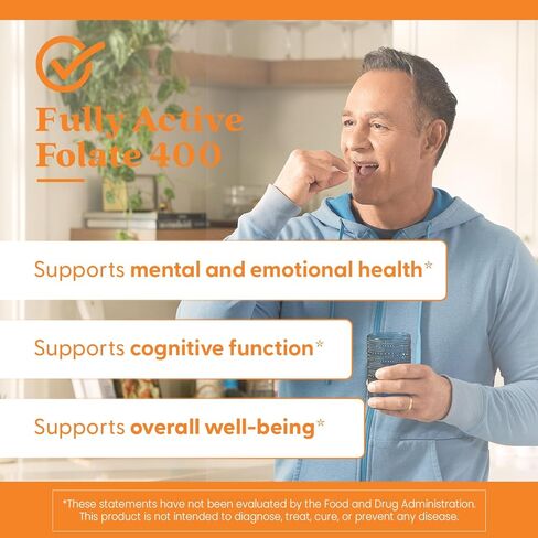 Doctor's Best Fully Active Folate with Quatrefolic NonGMO Vegan Gluten Free 400 mcg Veggie Caps, 90 Count in Kuwait