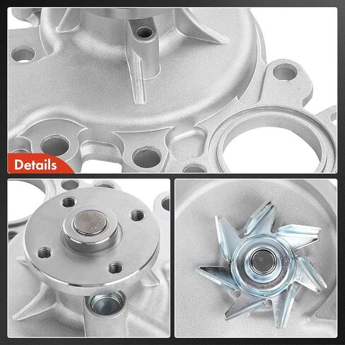مضخة مياه للمحرك A-Premium مع حشية متوافقة مع Toyota Tundra 2010-2019 Sequoia 2010-2012 وLexus GX460 2010-2020 4.6L Gas in Saudi Arabia