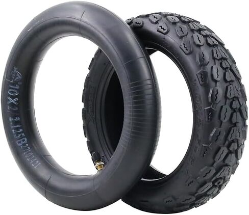 10x2.50-6.1 Anti-Slip Rubber tube tyre for Electric Scooter, Wear-Resistant Replacement Accessory with Deep Tread Grip, 240x64mm Black in Saudi Arabia