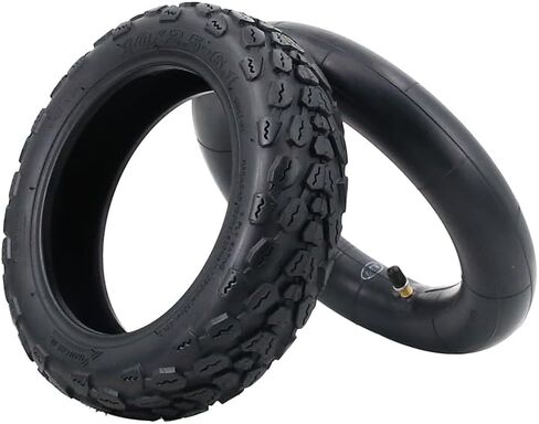 10x2.50-6.1 Anti-Slip Rubber tube tyre for Electric Scooter, Wear-Resistant Replacement Accessory with Deep Tread Grip, 240x64mm Black in Saudi Arabia