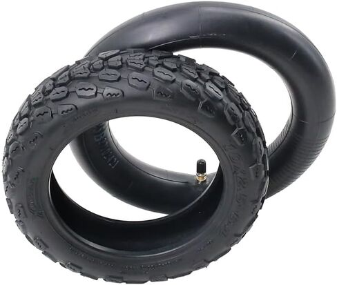 10x2.50-6.1 Anti-Slip Rubber tube tyre for Electric Scooter, Wear-Resistant Replacement Accessory with Deep Tread Grip, 240x64mm Black in Saudi Arabia