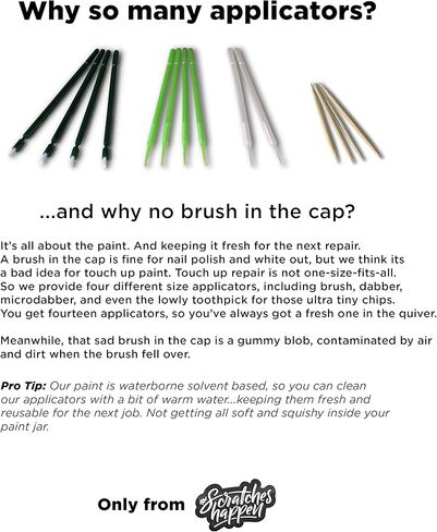 طقم طلاء ScratchesHappen Exact-Match Touch Up - فضي سريع/فضي لامع (TL/M7049A) لسيارة فورد - أساسي (طلاء + طبقة شفافة) in Kuwait