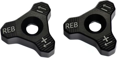 Motocross CNC 48mm Front Shock Absorber Fork Knob Adjuster Bolt For Husqvarna TC TE FC FE EXC distintivo(Black) in Saudi Arabia