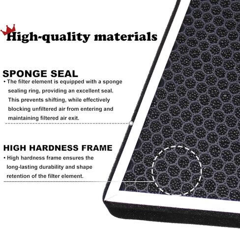 RYANSTAR RACING Air Filter Compatible with Tesla Model X 2015-2020, 5-Layer, Activated Carbon, Enhanced Filtration, Low Air Resistance in Saudi Arabia