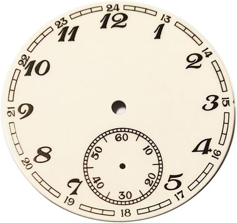 لوحة قرص الساعة 38.9 ملم الثانية عند الساعة 6 لقطع غيار حركة ETA 6498 ST36 in Kuwait