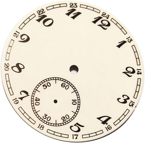 لوحة قرص الساعة 38.9 ملم الثانية عند الساعة 6 لقطع غيار حركة ETA 6498 ST36 in Kuwait