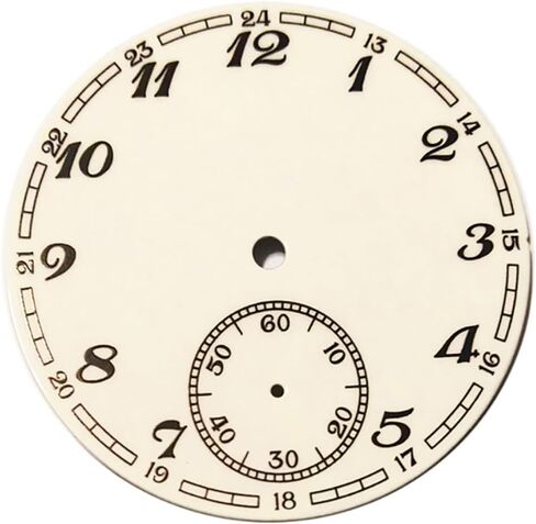 لوحة قرص الساعة 38.9 ملم الثانية عند الساعة 6 لقطع غيار حركة ETA 6498 ST36 in Kuwait