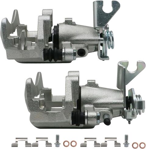 Chefull 18B4926 18B4927 Disc Rear Brake Caliper Assembly with Bracket Compatible with Ford Mustang 2005-2014, Rear Driver and Passenger Side in Saudi Arabia