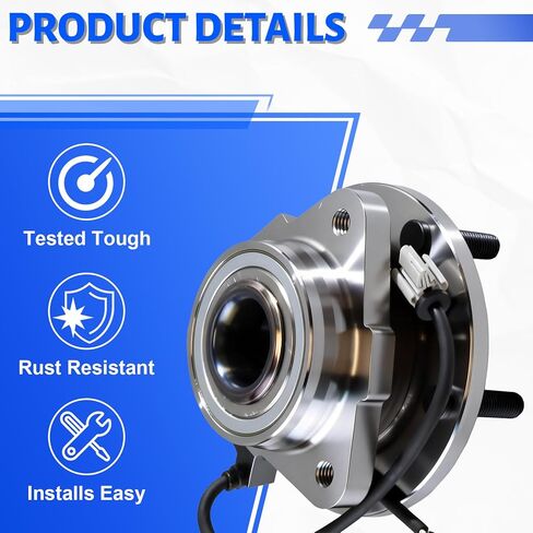 2 x 513200 Front Wheel Bearing Hub Assembly with 5 Lug ABS Compatible with Chevrolet Blazer 1998-2005,Fit for GMC Jimmy 1998-2004 in Kuwait