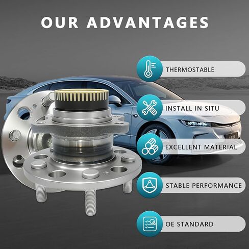 512437 مجموعة محور العجلة الخلفية لسيارة 2010-2017 Hyundai Azera، Sonata، Tucson، 2008-2016 Kia Cadenza، Optima، Rondo، for Sportage، 52730-3S200 (2 قطعة) in Kuwait