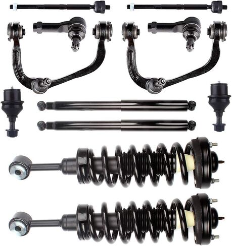Struts Shock suspension kit for ford for F-150 4WD 2004 2005 2006 2007 2008 for ford for F-150 shock and struts 2006 2007 2008 for Lincoln Mark LT Front Strut and Rear shock absorber, 12 Pcs in Kuwait