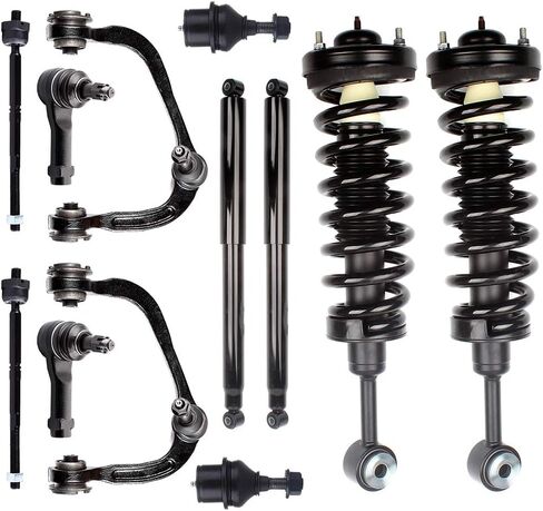 Struts Shock suspension kit for ford for F-150 4WD 2004 2005 2006 2007 2008 for ford for F-150 shock and struts 2006 2007 2008 for Lincoln Mark LT Front Strut and Rear shock absorber, 12 Pcs in Kuwait
