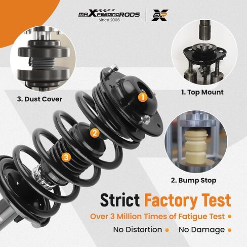 maXpeedingrods 2Pc Front Strut Assembly for Chevy Malibu 2004-2012 Pontiac G6 2005-2010 Saturn Aura 2007-2009, Complete Pair Front Shock Absorber Strut w/Coil Spring, Replace 172200 172199 in Saudi Arabia