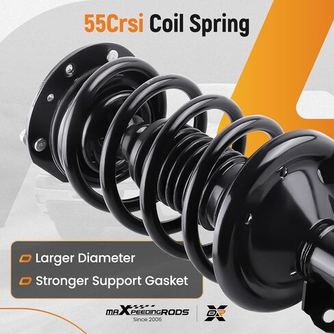 maXpeedingrods 2Pc Front Strut Assembly for Chevy Malibu 2004-2012 Pontiac G6 2005-2010 Saturn Aura 2007-2009, Complete Pair Front Shock Absorber Strut w/Coil Spring, Replace 172200 172199 in Saudi Arabia