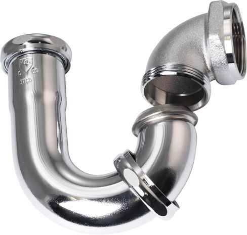 Westbrass A402LA-RAW 1-1/2" نحاس LA Code P-Trap، غير مكتمل in Kuwait