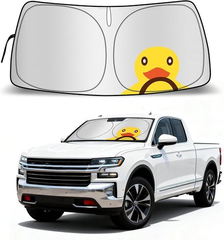 Windshield Sunshade for Chevrolet/Chevy Silverado 1500 2019-2026,Foldable Windshield Sun Shade for Silverado,Blocks Ultraviolet Rays in Kuwait
