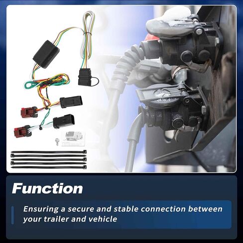 4 Pin Trailer Wiring Harness 55382 Towing Hitch Wiring Kit for Jeep Liberty 2002 2003 2004 2005 2006 2007 Connector Towing Harness Converter in Saudi Arabia