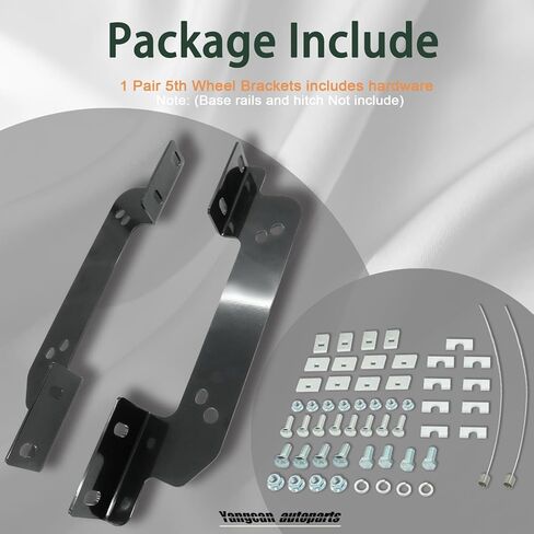 16411 5th Wheel Installation Brackets Compatible with Chevrolet Silverado & GMC Sierra 2500HD 3500HD 2500 3500 HD Excluding Cab & Chassis 2011-2019 Fifth Wheel Trailer Hitch Mounting Brakcet Kit in Kuwait